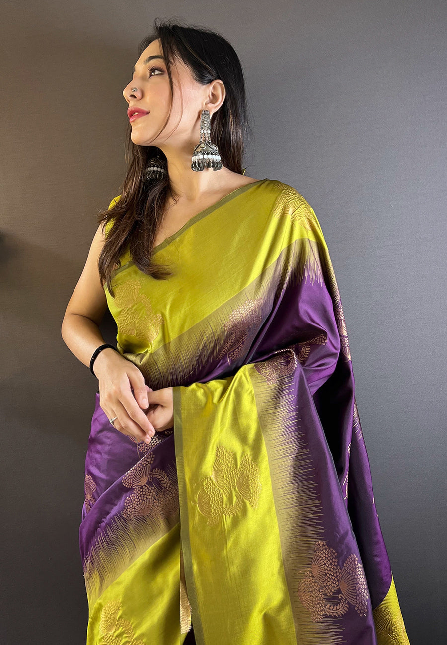 Sophisticated Soft Silk Saree | An Exclusive Designer Masterpiece