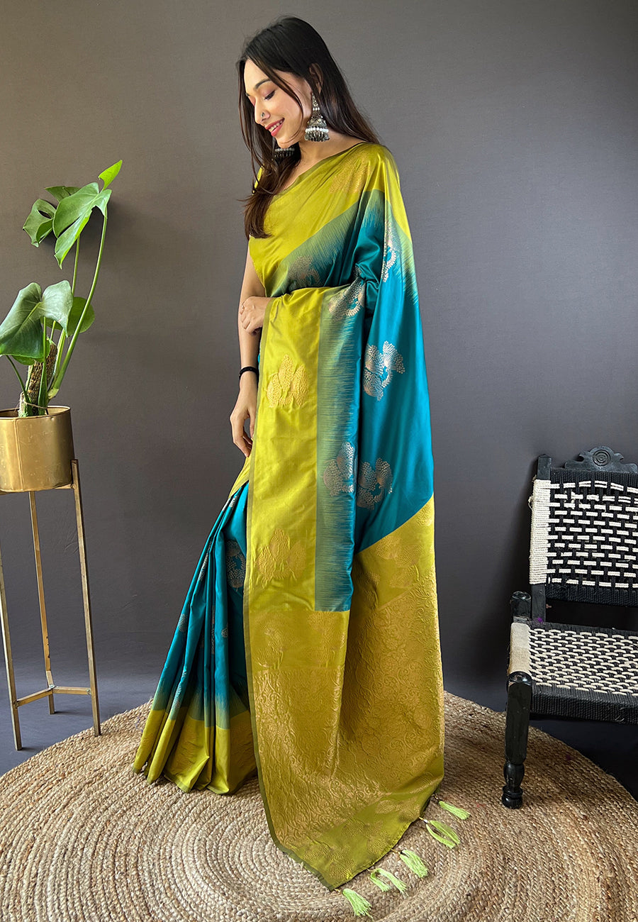 Sophisticated Soft Silk Saree | An Exclusive Designer Masterpiece