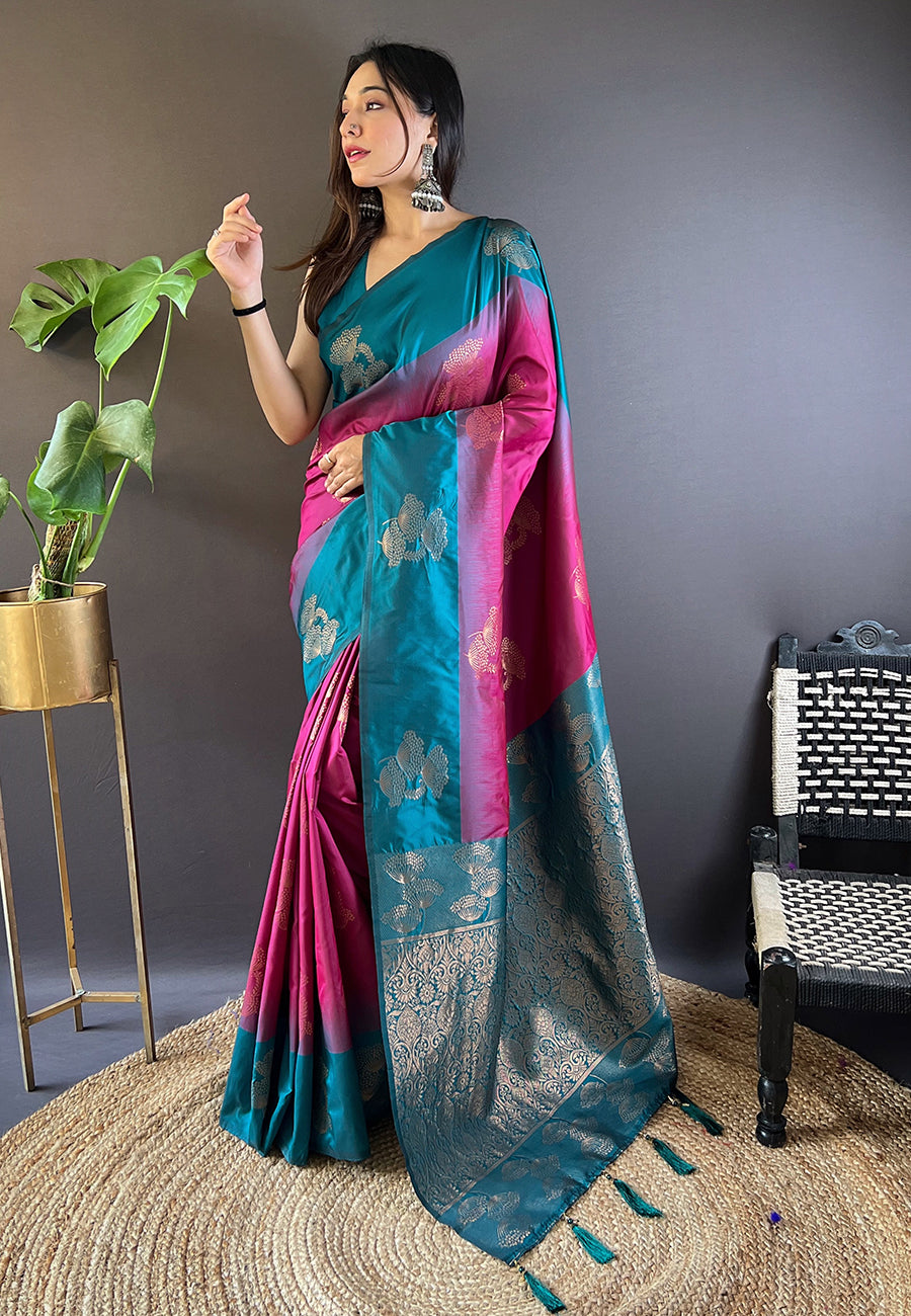 Sophisticated Soft Silk Saree | An Exclusive Designer Masterpiece