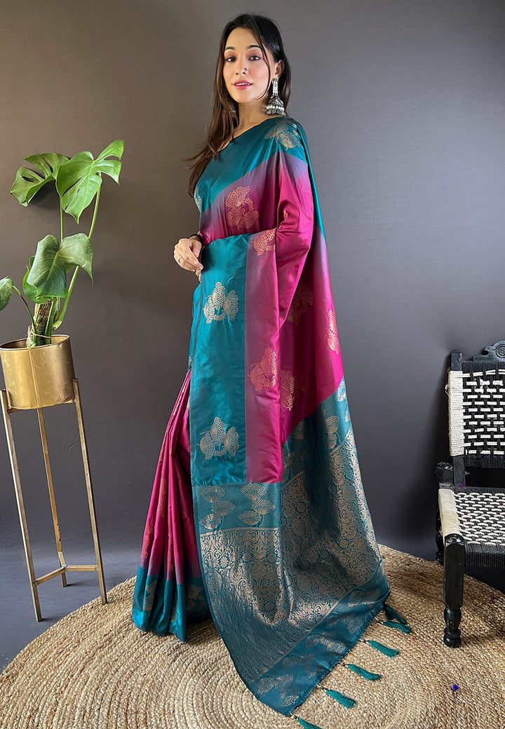 Sophisticated Soft Silk Saree | An Exclusive Designer Masterpiece