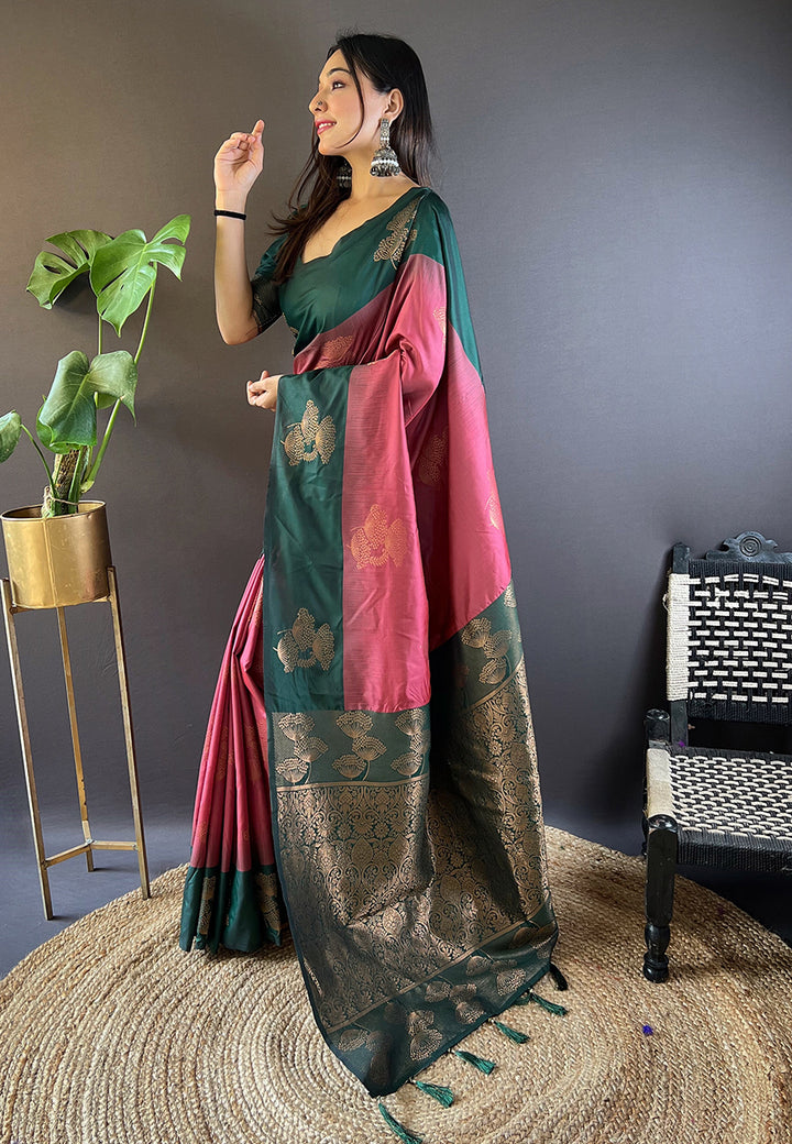 Sophisticated Soft Silk Saree | An Exclusive Designer Masterpiece