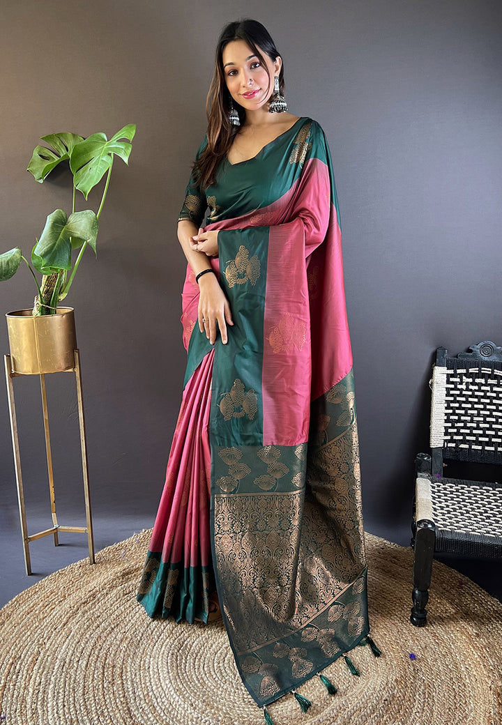 Sophisticated Soft Silk Saree | An Exclusive Designer Masterpiece