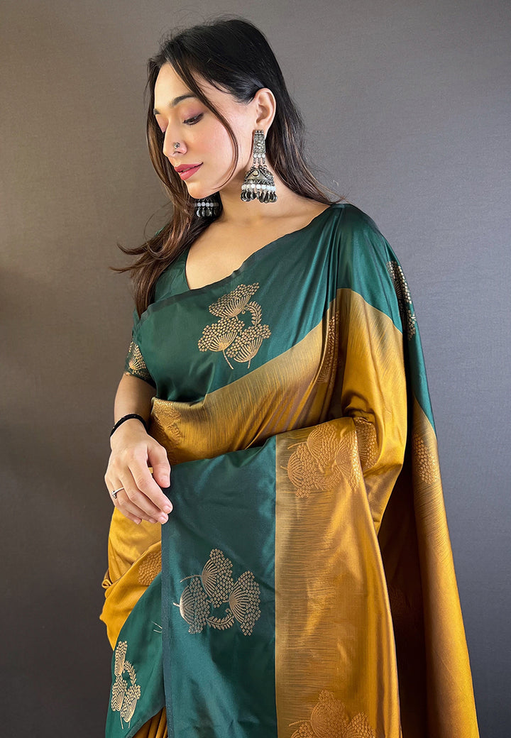 Sophisticated Soft Silk Saree | An Exclusive Designer Masterpiece