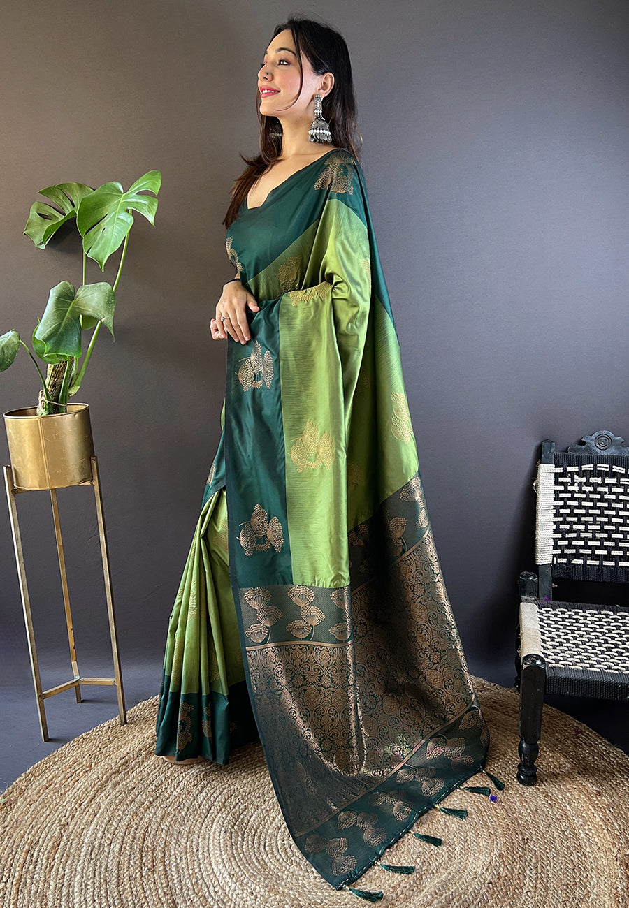 Sophisticated Soft Silk Saree | An Exclusive Designer Masterpiece