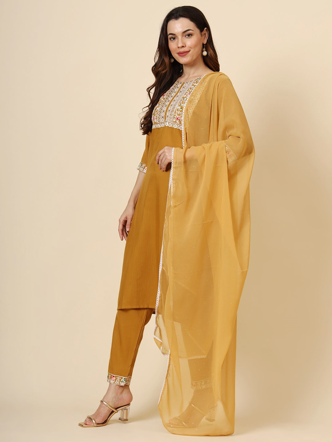 Graceful Cotton Salwar Kameez with Embroidery | Elegant Ethnic Wear for Women