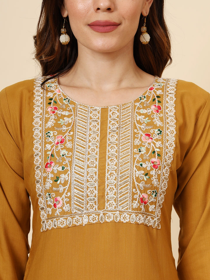 Graceful Cotton Salwar Kameez with Embroidery | Elegant Ethnic Wear for Women