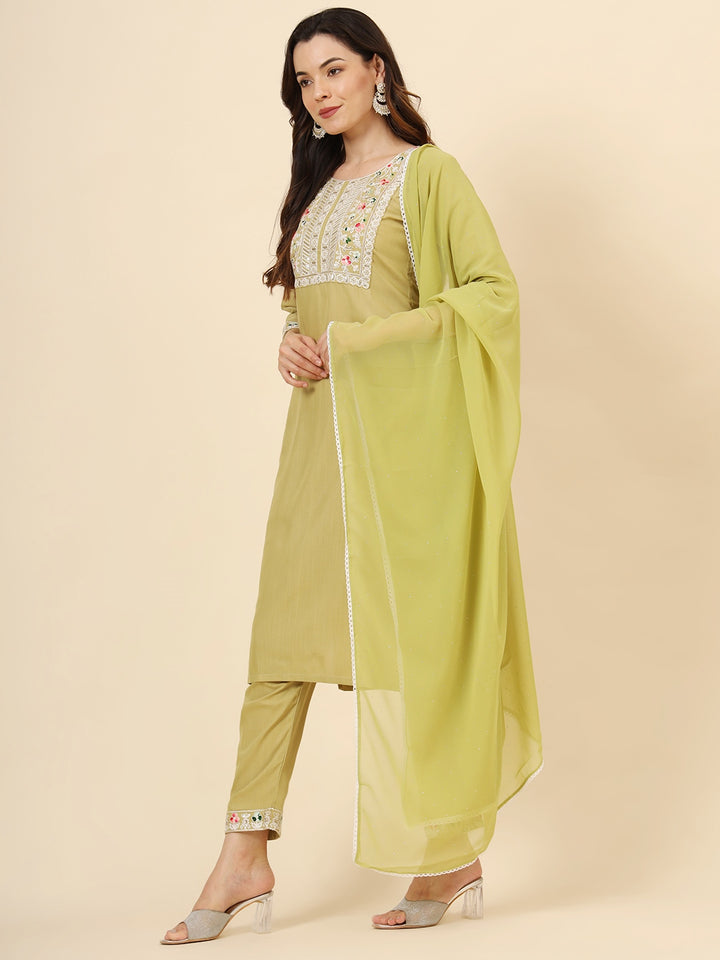 Graceful Cotton Salwar Kameez with Embroidery | Elegant Ethnic Wear for Women