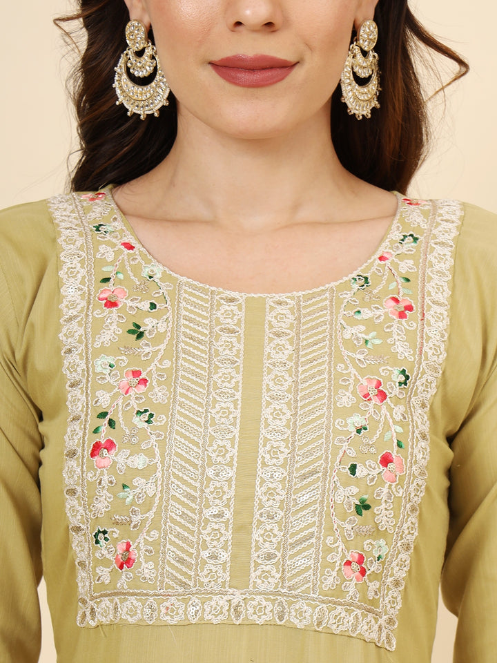 Graceful Cotton Salwar Kameez with Embroidery | Elegant Ethnic Wear for Women