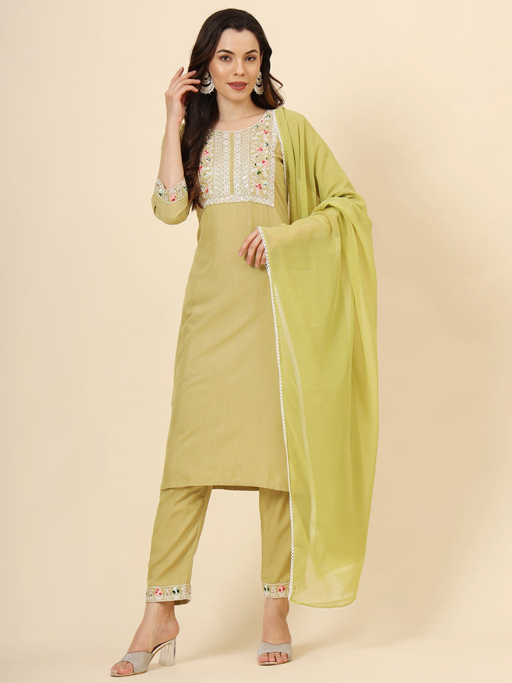 Graceful Cotton Salwar Kameez with Embroidery | Elegant Ethnic Wear for Women