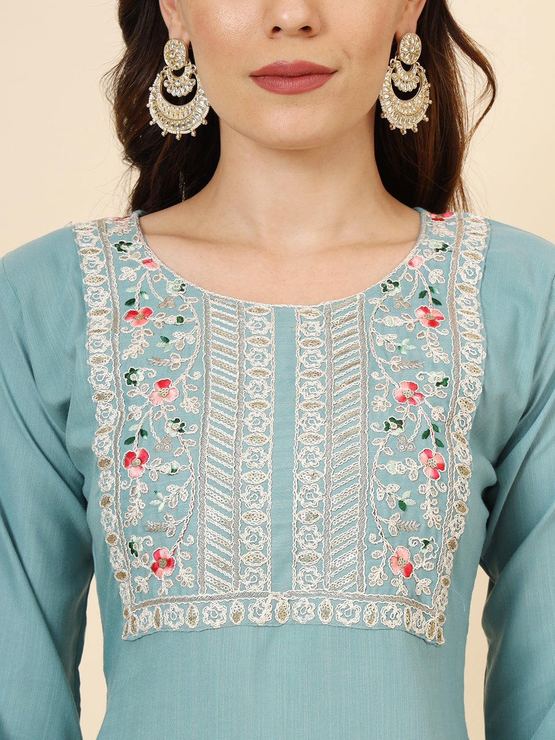 Graceful Cotton Salwar Kameez with Embroidery | Elegant Ethnic Wear for Women