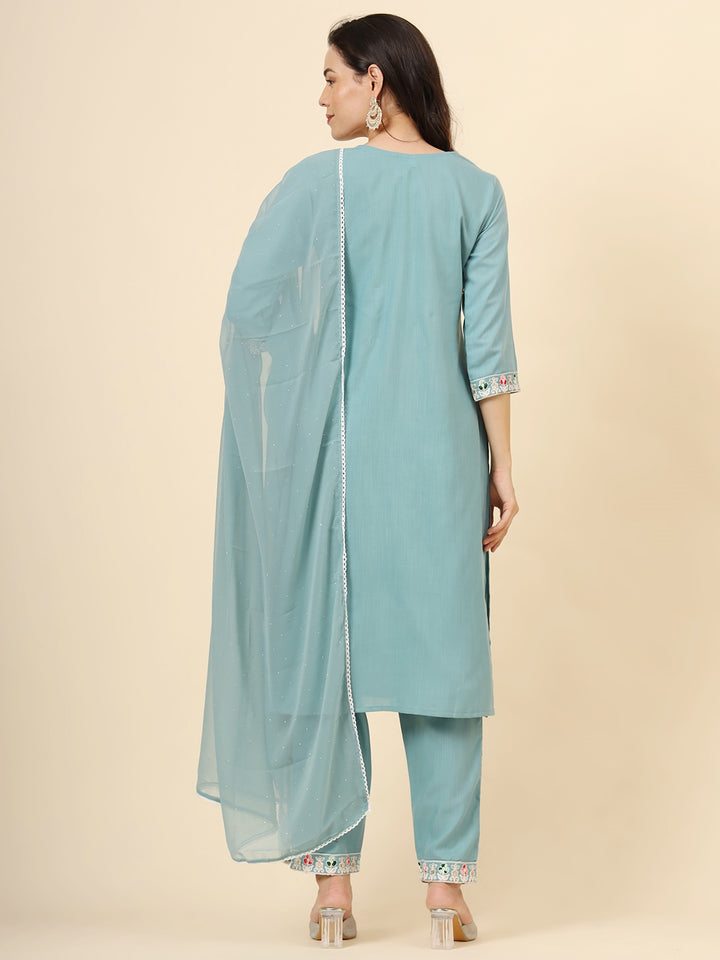 Graceful Cotton Salwar Kameez with Embroidery | Elegant Ethnic Wear for Women