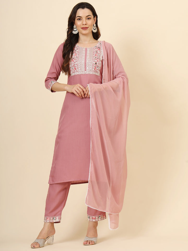 Graceful Cotton Salwar Kameez with Embroidery | Elegant Ethnic Wear for Women