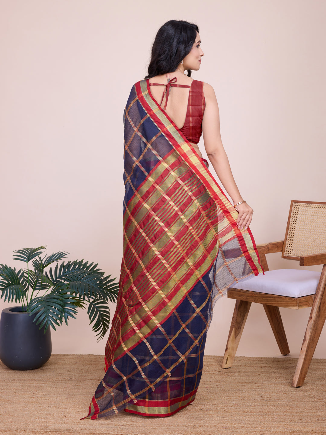 Beautiful Kota Doriya Saree with Blouse | Captivating Traditional Ensemble