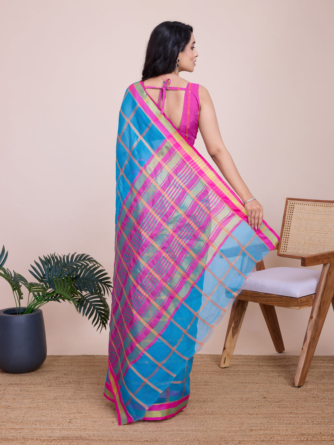 Beautiful Kota Doriya Saree with Blouse | Captivating Traditional Ensemble