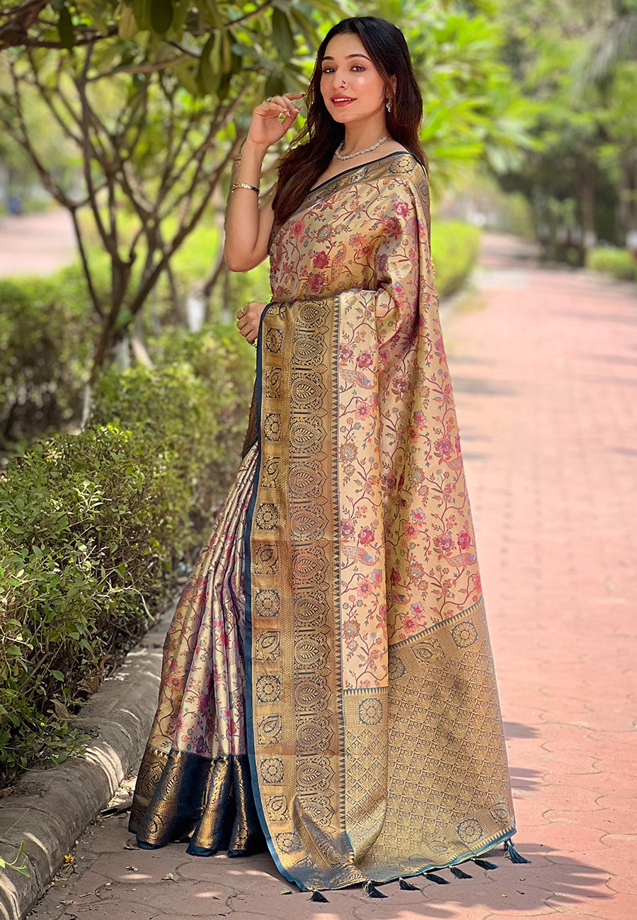 Beautiful Woven Silk Saree with | Ideal Pick for Weddings and Parties