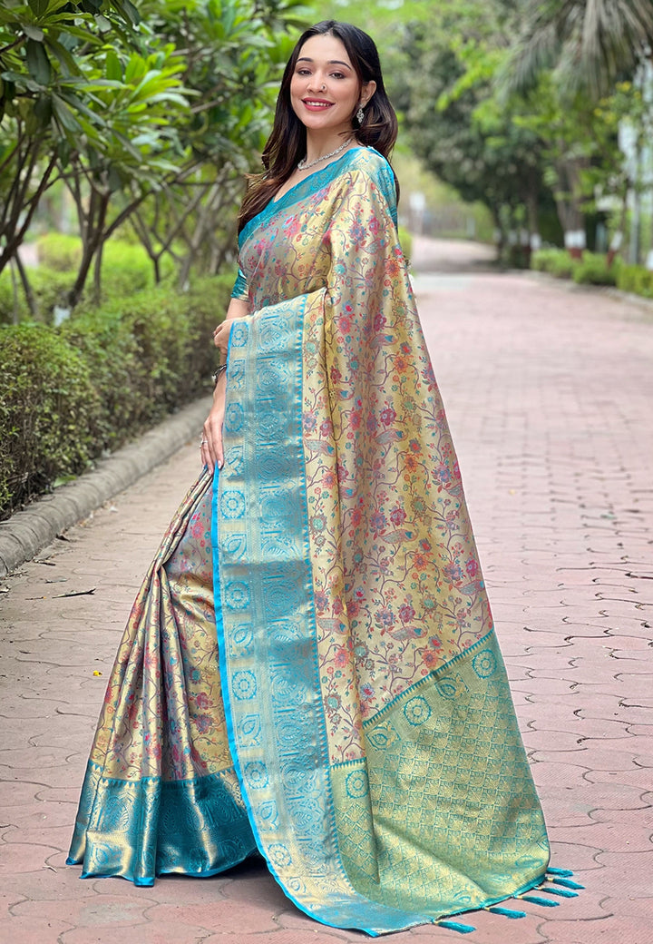 Beautiful Woven Silk Saree with | Ideal Pick for Weddings and Parties