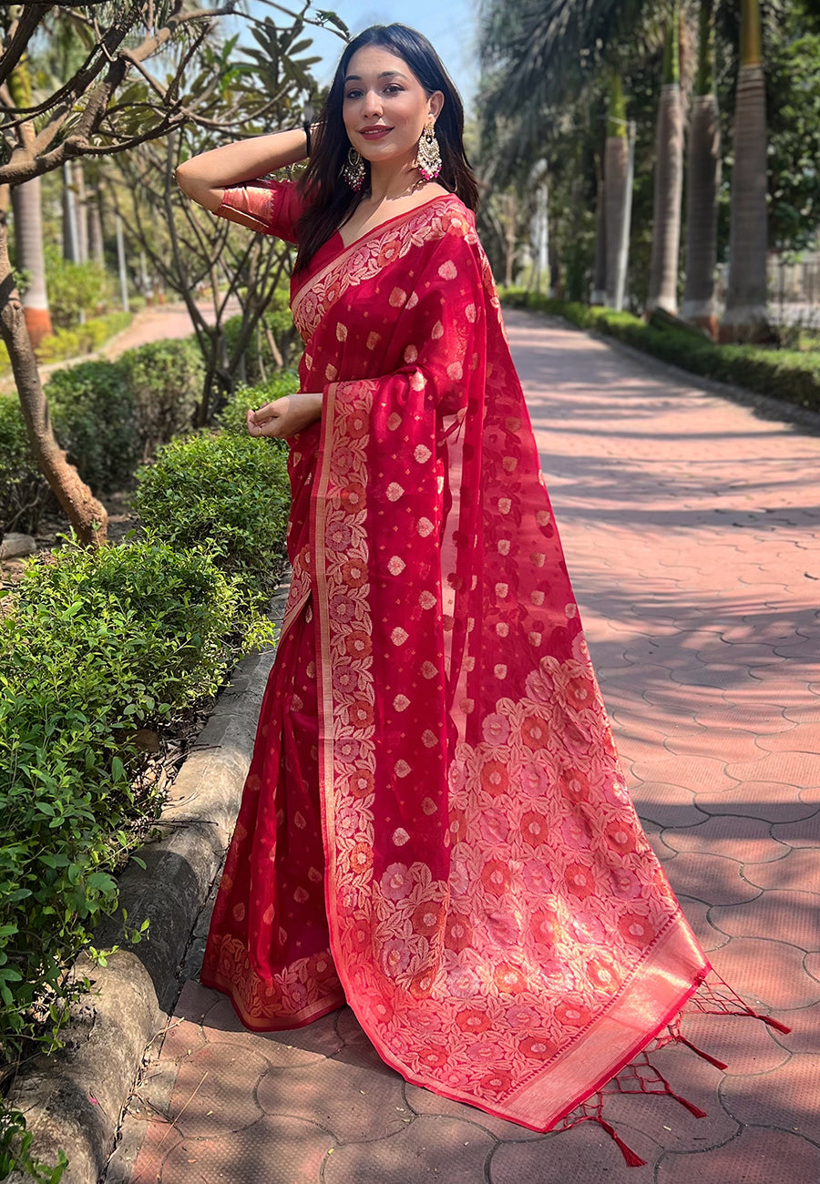 Organza Saree | An Ideal Pick for Weddings and Parties