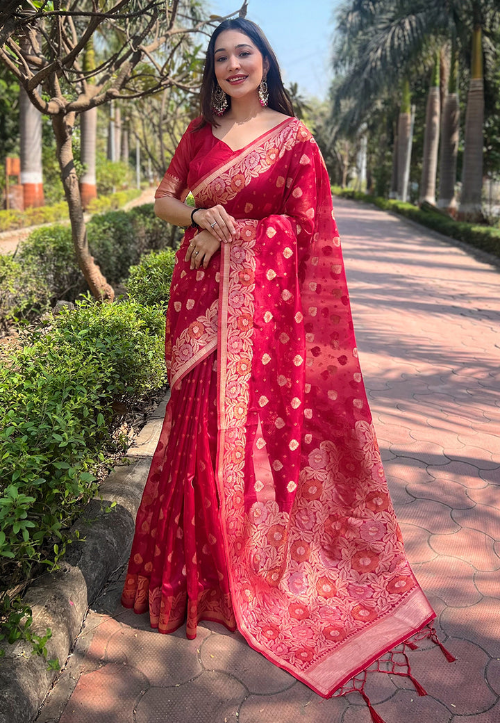 Organza Saree | An Ideal Pick for Weddings and Parties