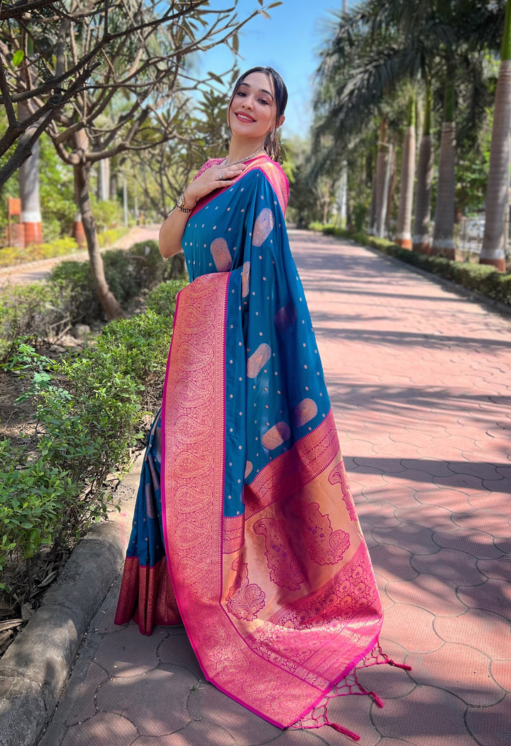 Radiant Soft Silk Saree with Blouse | Perfect for Special Celebrations