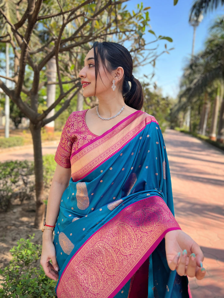 Radiant Soft Silk Saree with Blouse | Perfect for Special Celebrations