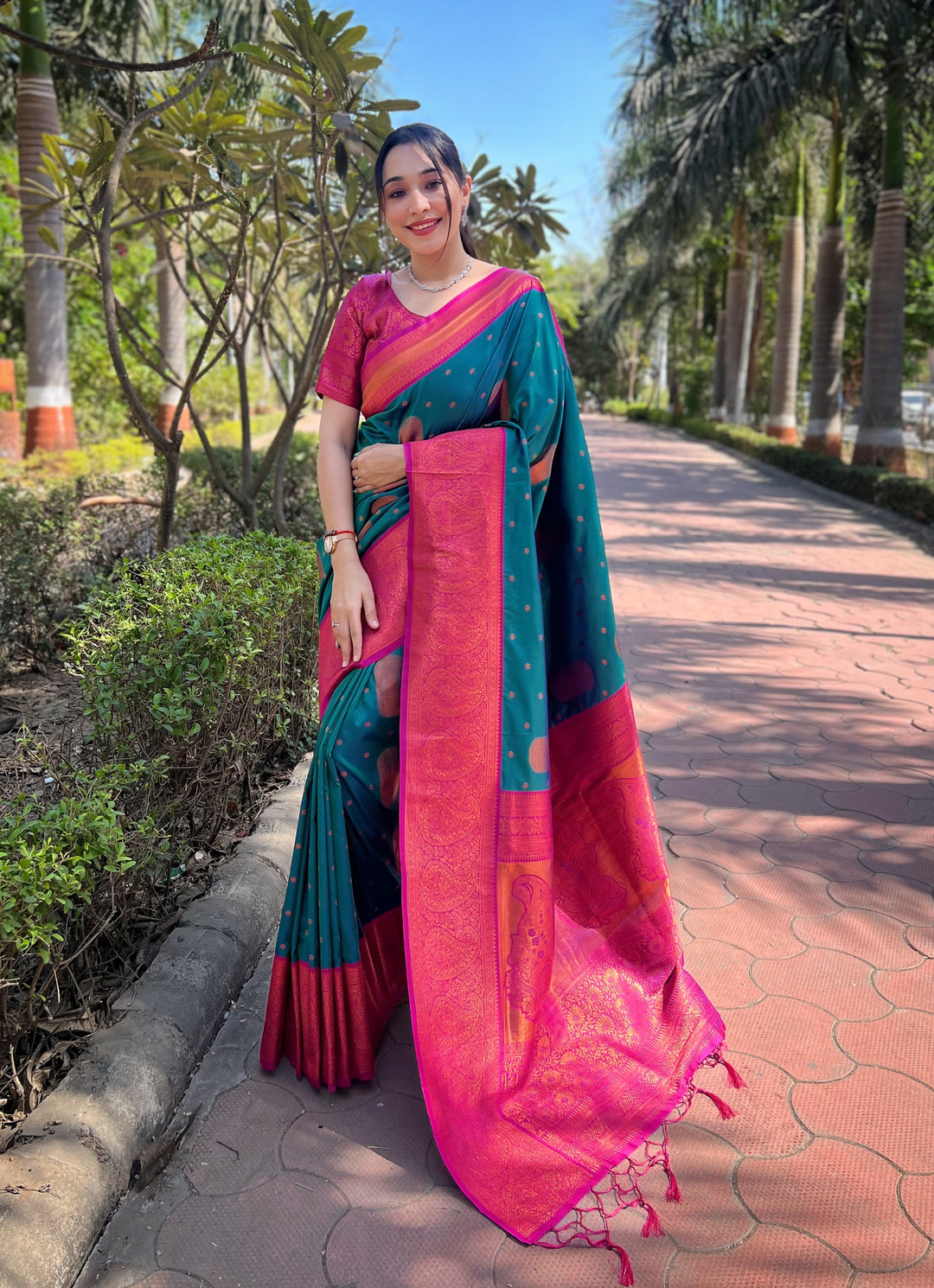 Radiant Soft Silk Saree with Blouse | Perfect for Special Celebrations