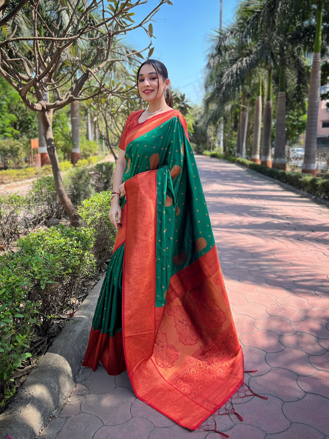 Radiant Soft Silk Saree with Blouse | Perfect for Special Celebrations