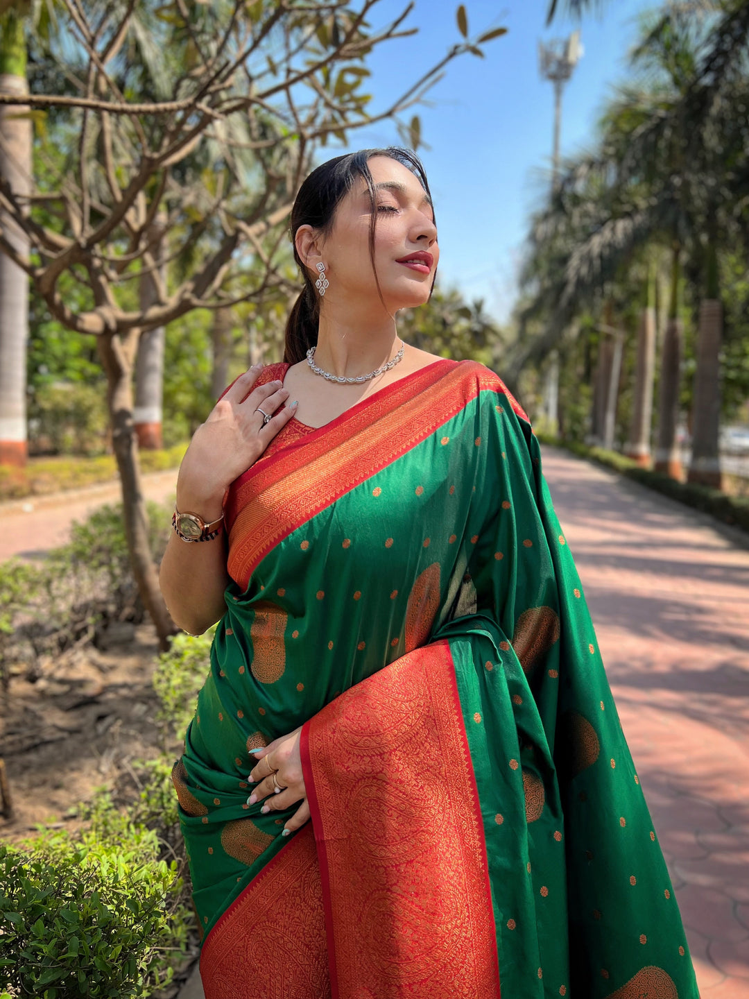 Radiant Soft Silk Saree with Blouse | Perfect for Special Celebrations