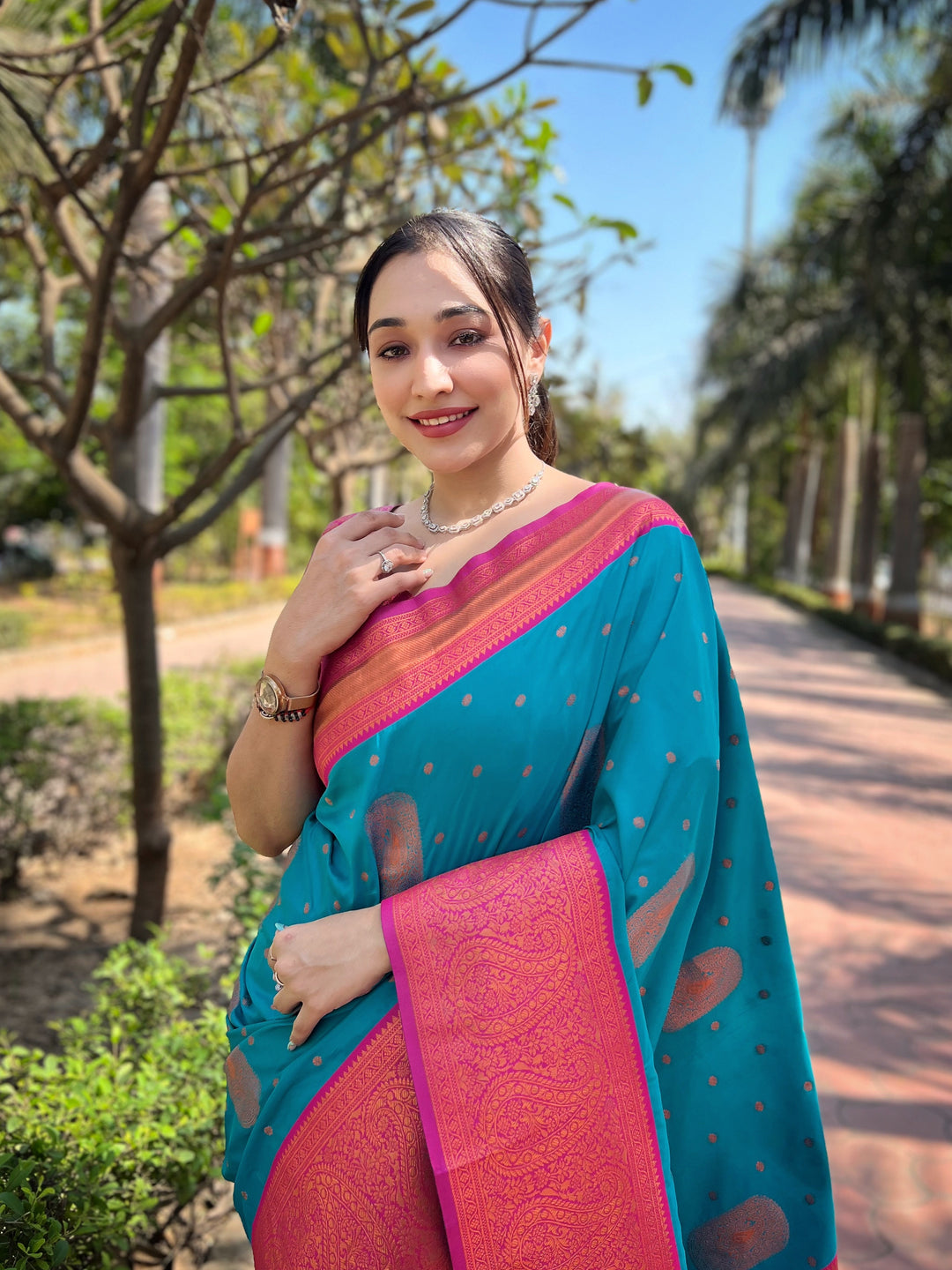 Radiant Soft Silk Saree with Blouse | Perfect for Special Celebrations