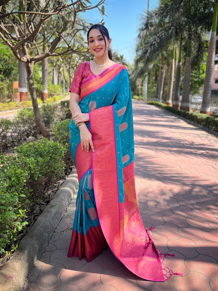 Radiant Soft Silk Saree with Blouse | Perfect for Special Celebrations