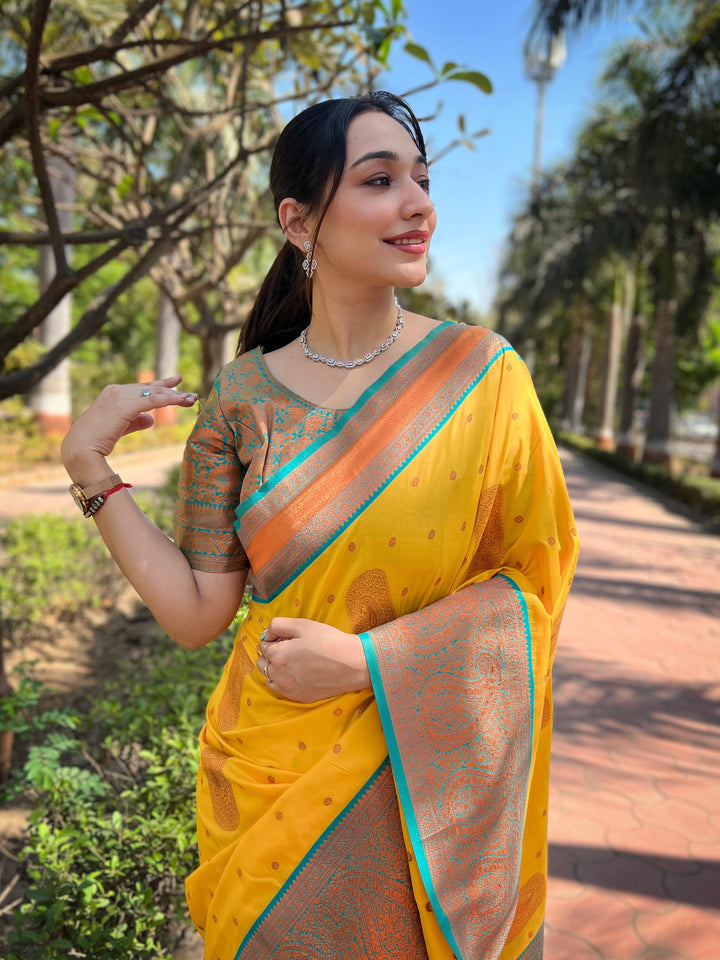 Radiant Soft Silk Saree with Blouse | Perfect for Special Celebrations