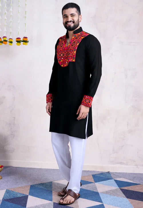 Kurta for Men | Traditional Ethnic Embroidered Kurta for Men