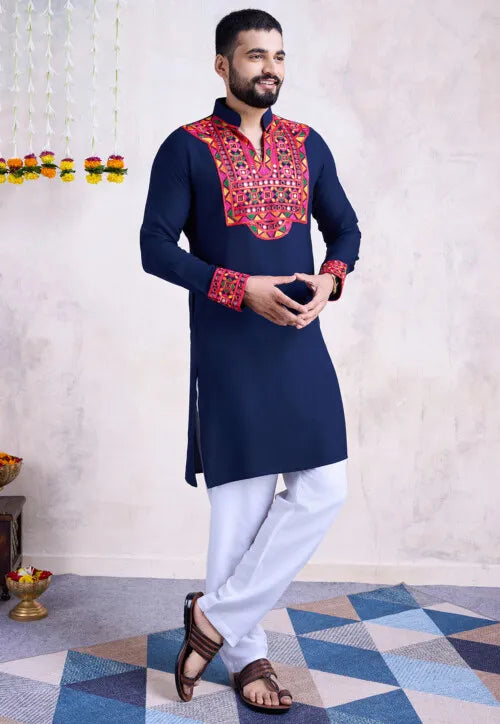 Kurta for Men | Traditional Ethnic Embroidered Kurta for Men