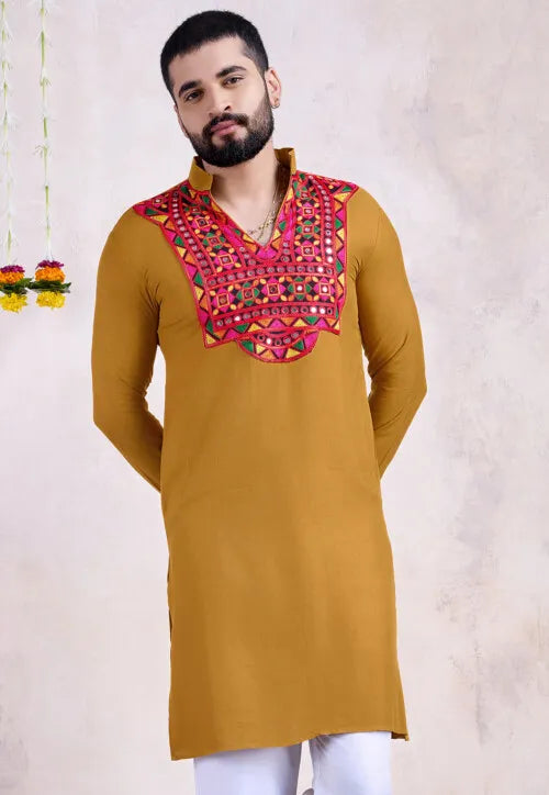 Kurta for Men | Traditional Ethnic Embroidered Kurta for Men