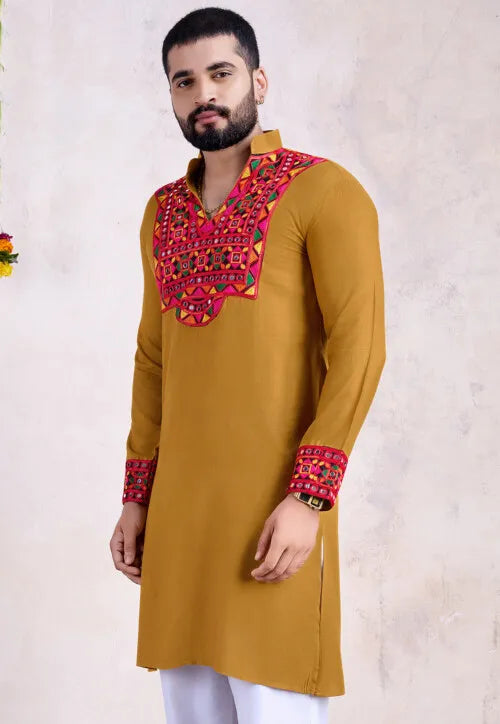 Kurta for Men | Traditional Ethnic Embroidered Kurta for Men