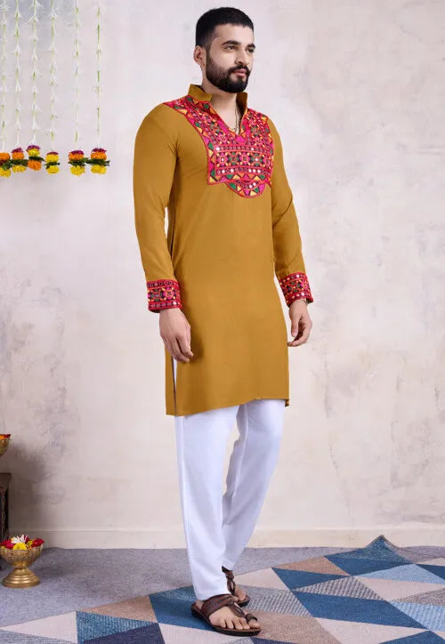 Kurta for Men | Traditional Ethnic Embroidered Kurta for Men