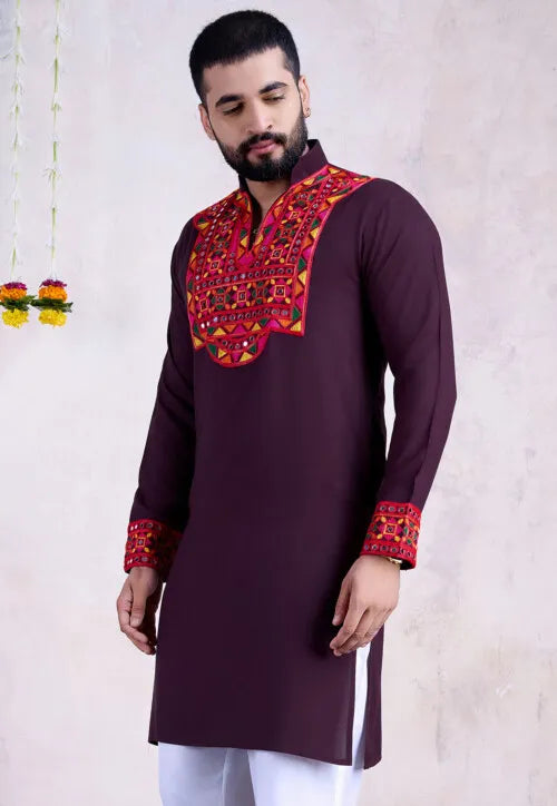 Kurta for Men | Traditional Ethnic Embroidered Kurta for Men