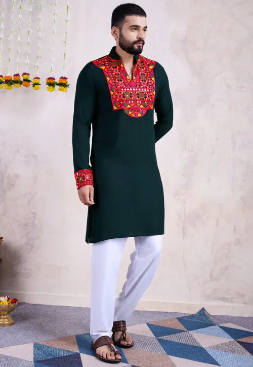 Kurta for Men | Traditional Ethnic Embroidered Kurta for Men