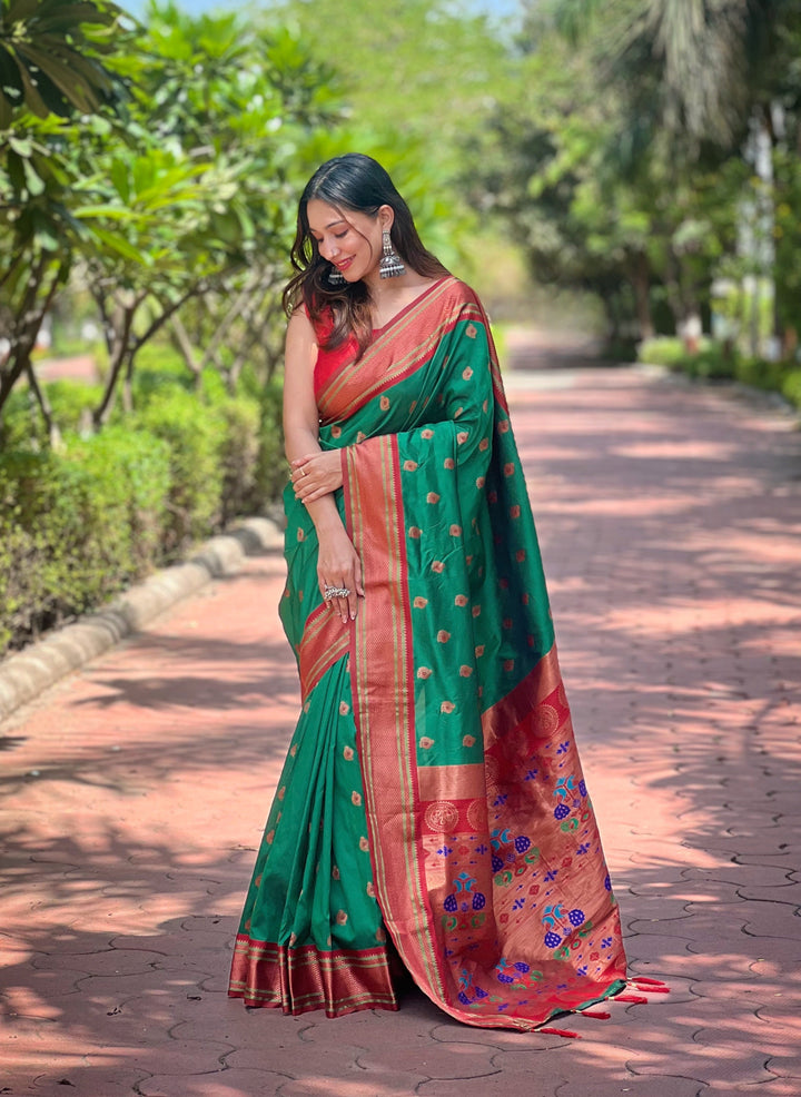 Paithani Silk Saree | Woven Designer Work for Special Events & Weddings