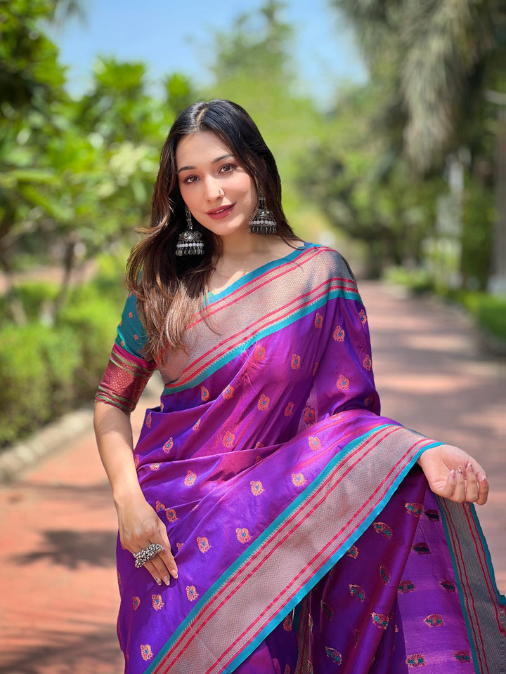 Paithani Silk Saree | Woven Designer Work for Special Events & Weddings