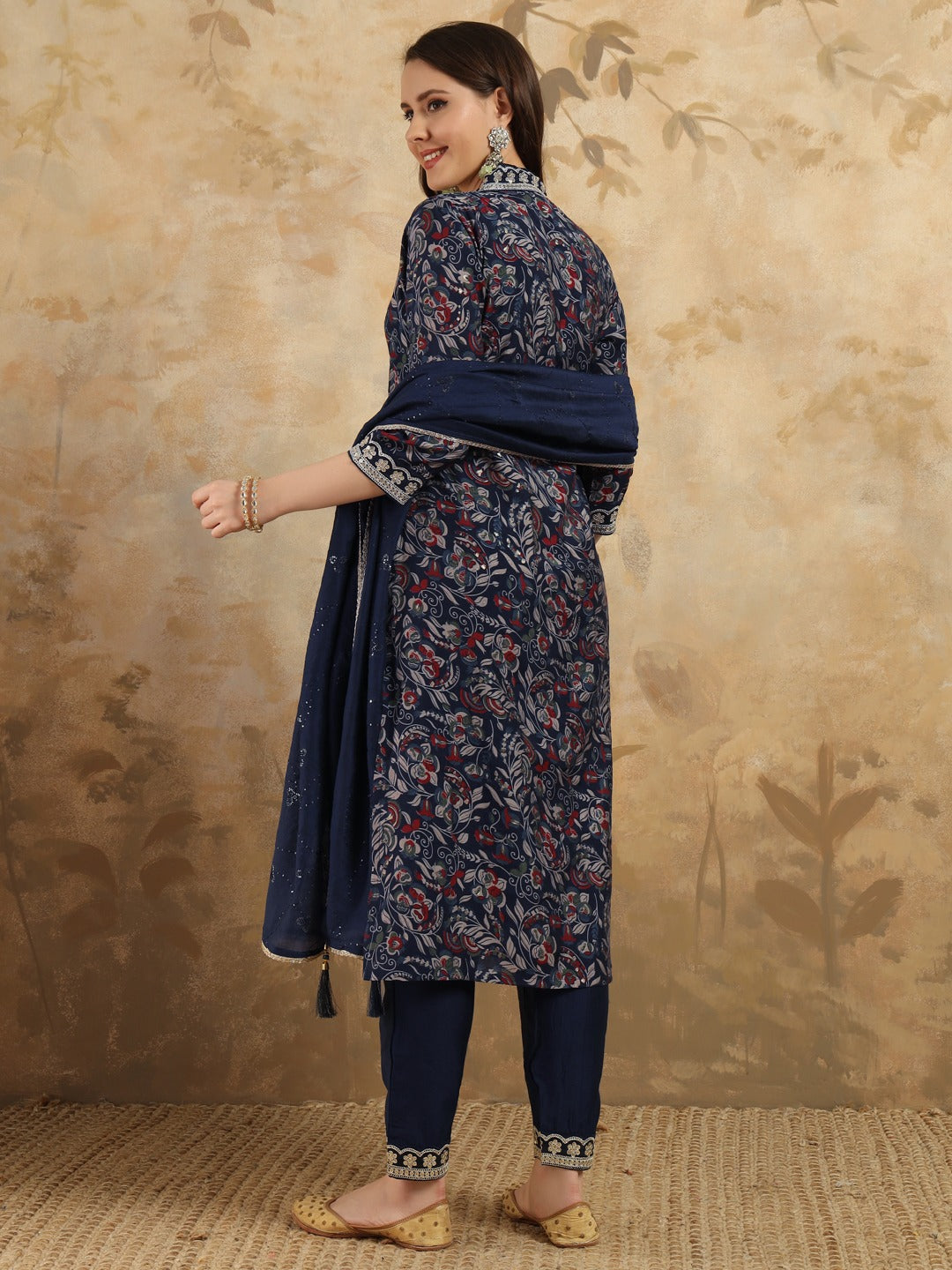 Viscose Chanderi Salwar Kameez with Elegant Embroidery | Ethnic Designer Outfit