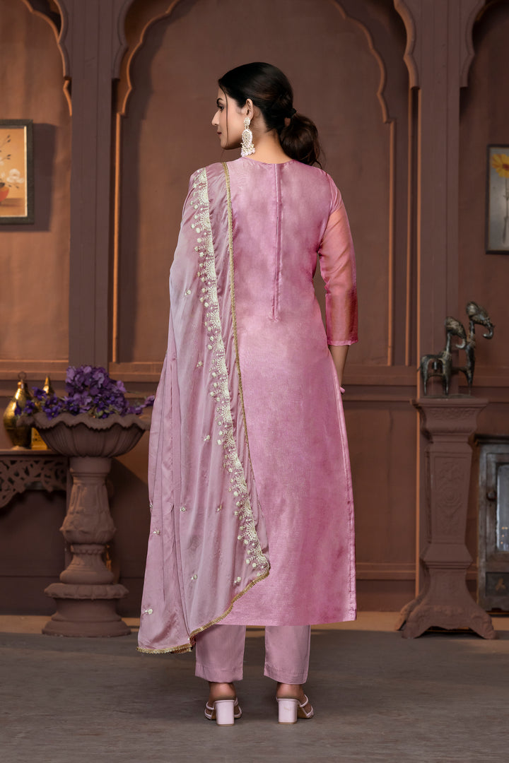 Viscose Organza Salwar Kameez with Intricate Embroidery and Designer Dupatta | Perfect for Festive Occasions