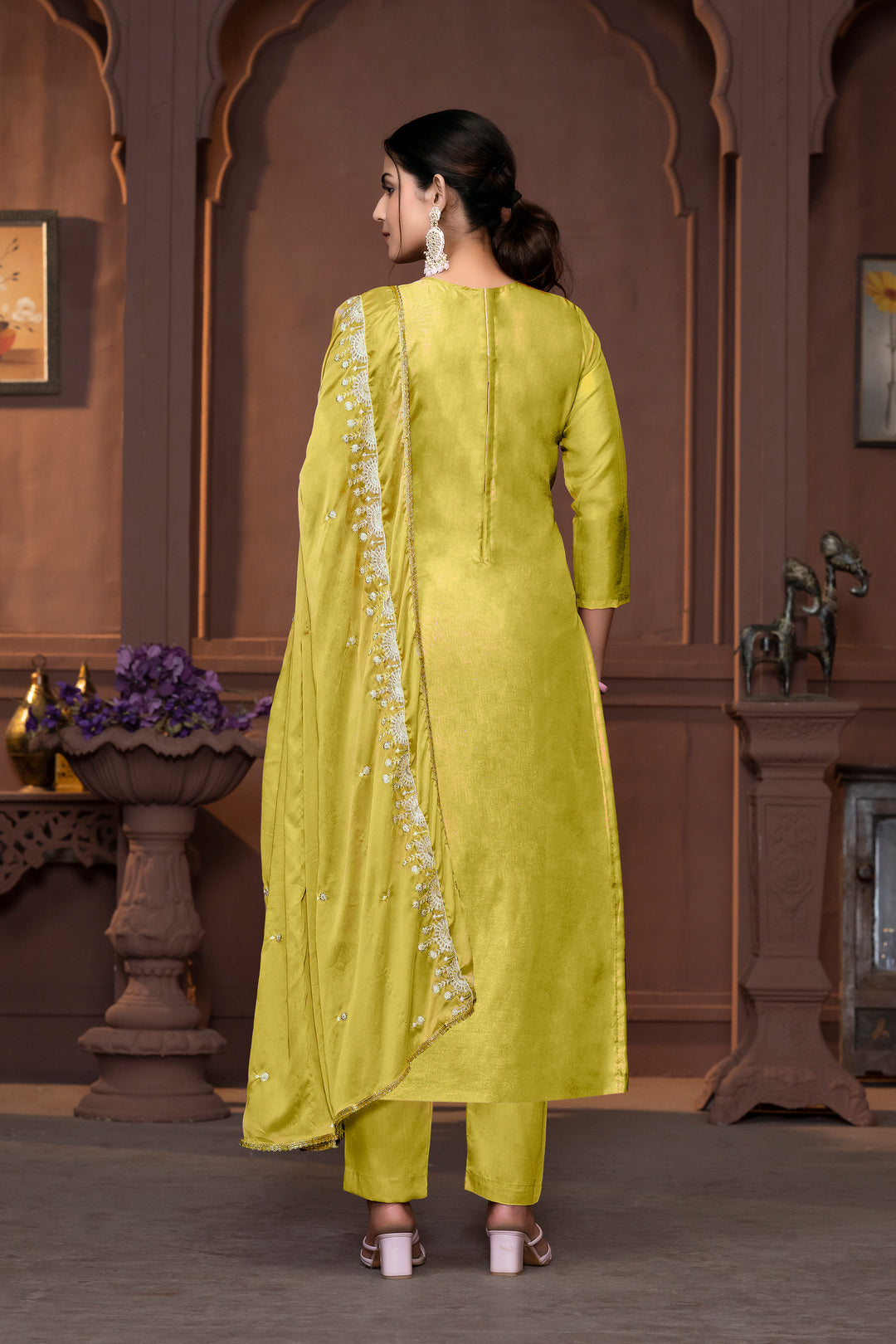 Viscose Organza Salwar Kameez with Intricate Embroidery and Designer Dupatta | Perfect for Festive Occasions