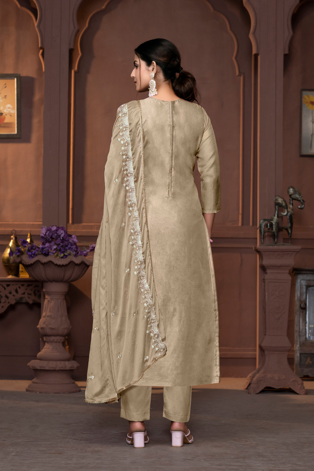 Viscose Organza Salwar Kameez with Intricate Embroidery and Designer Dupatta | Perfect for Festive Occasions