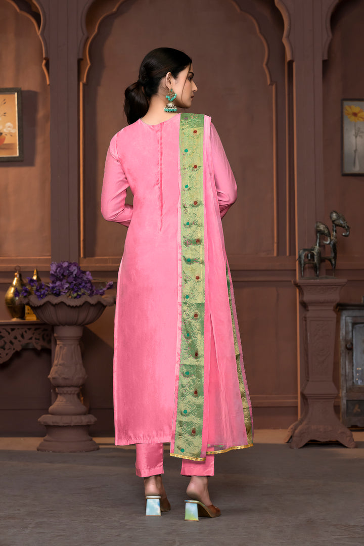 Elegant Muslin Cotton Salwar Kameez with Handwork | Wevon Designer Collection