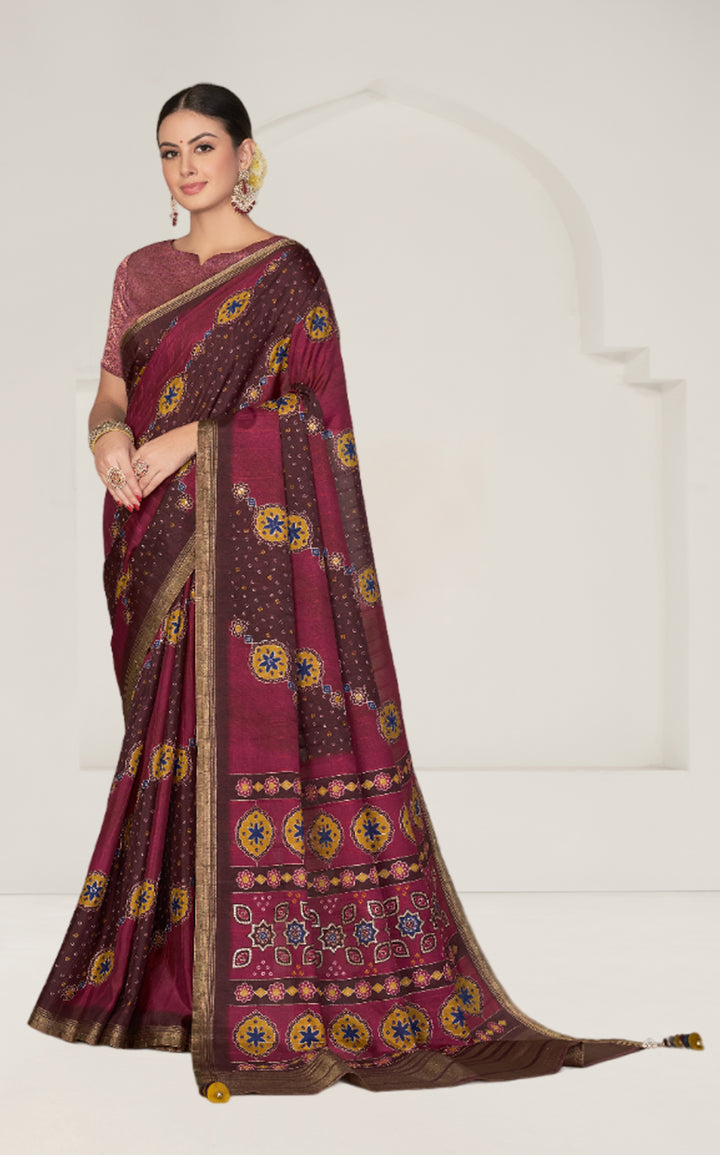 Elegant Rangkat Tussar Silk Saree | Banarasi Silk & Brocade for Events