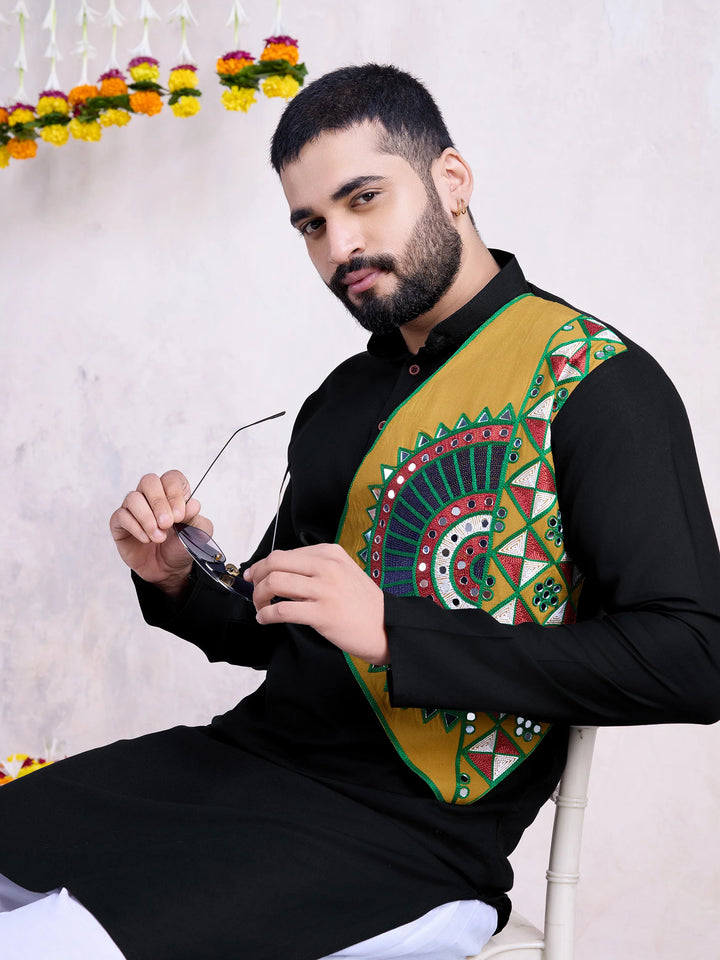 Stylish Rayon Kurta Set | Mirror Embroidery for Special Occasions