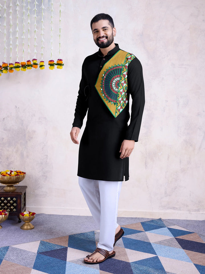 Stylish Rayon Kurta Set | Mirror Embroidery for Special Occasions