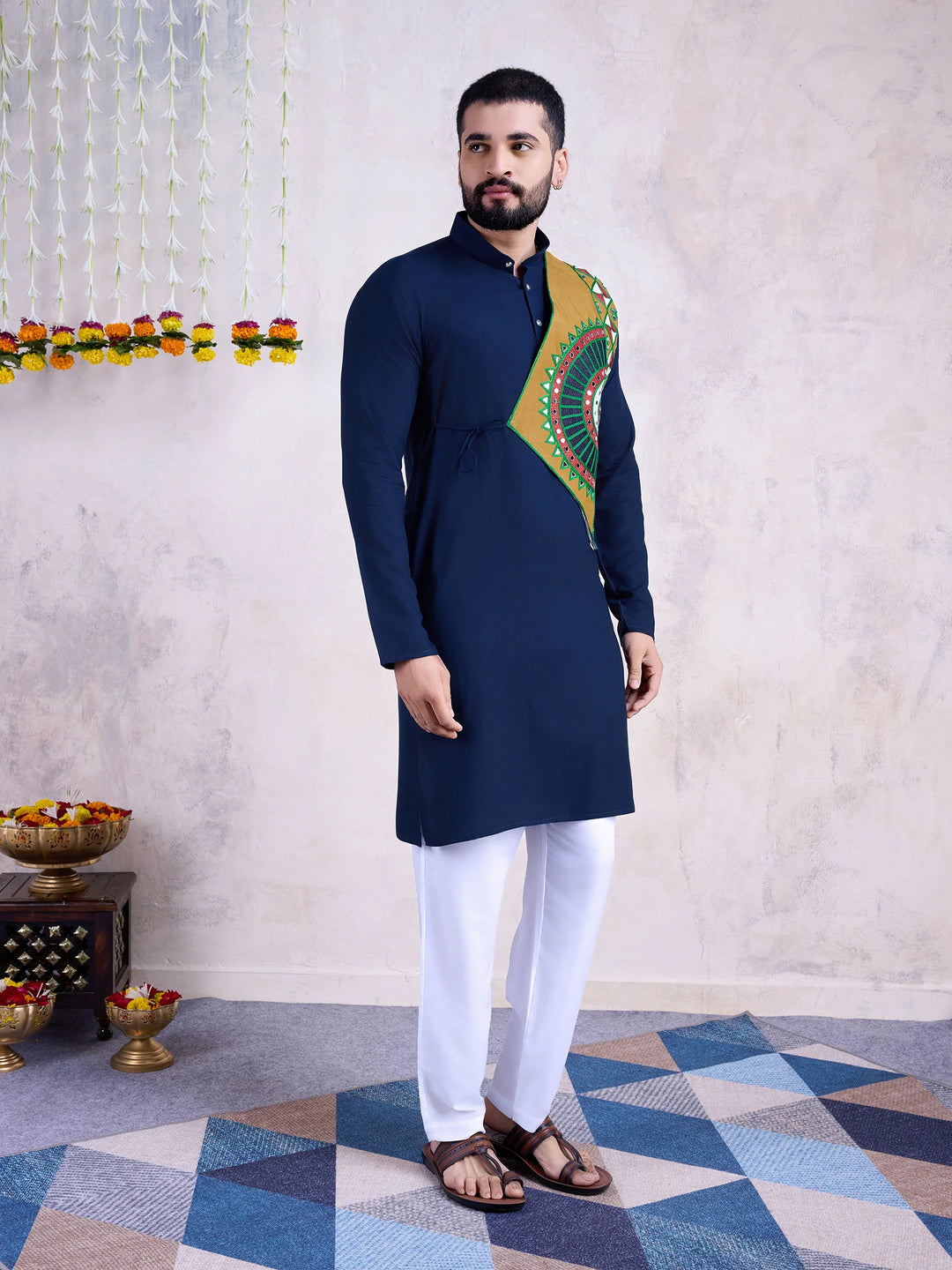 Stylish Rayon Kurta Set | Mirror Embroidery for Special Occasions