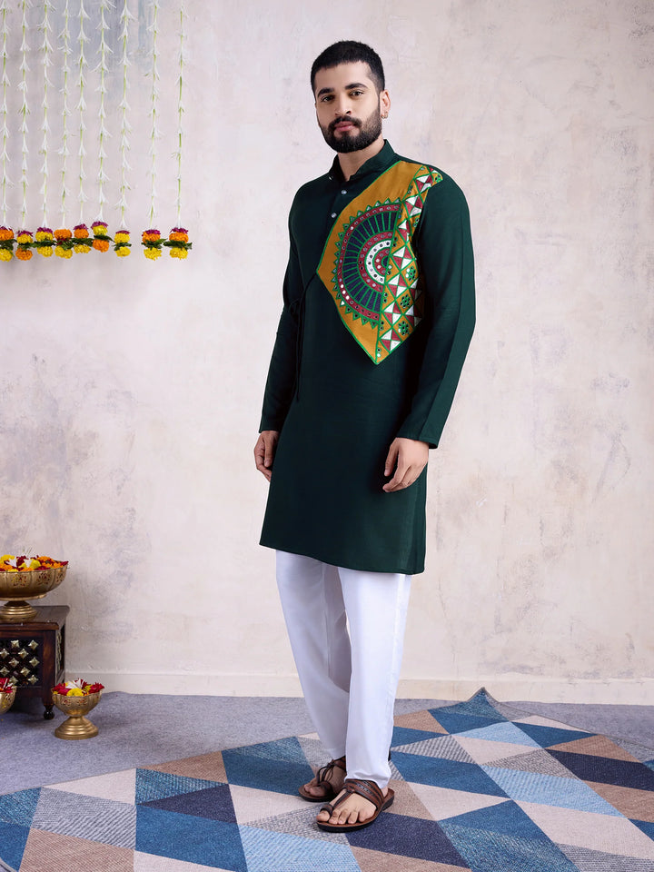 Stylish Rayon Kurta Set | Mirror Embroidery for Special Occasions