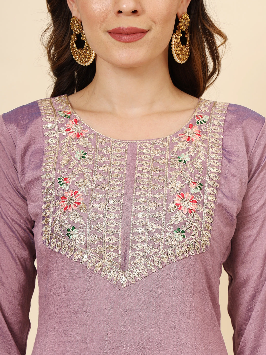 Elegant Vichitra Silk Salwar Kameez with Designer Embroidery Work | Perfect for Festive and Wedding Occasions!